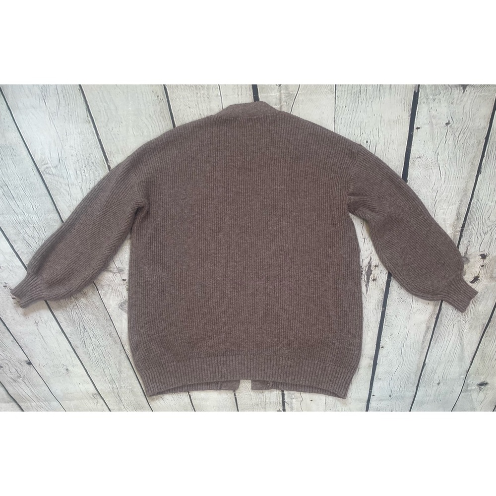 Debut Open Front Ribbed Knit Cardigan - Picture 10 of 13